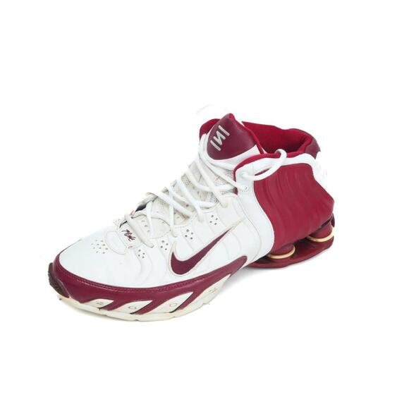 nike shox sneakers mens vintage 2005 red white shoes sz 12